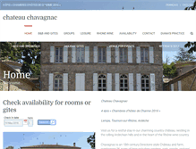 Tablet Screenshot of chateauchavagnac.com